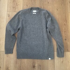 Norse Projects Norse Standard Merino Lambswool Sweater Men's L Grey Melange